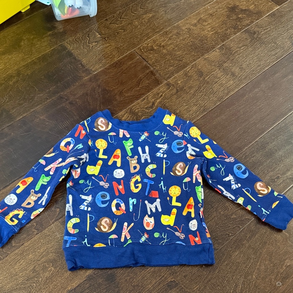 Little sleepies alphabet sweater
